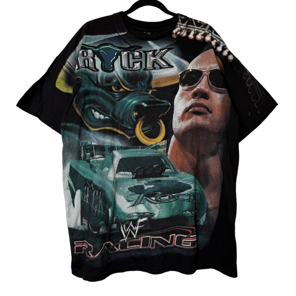 2000s The Rock NASCAR AOP T-Shirt Sz 2XL (B2148)